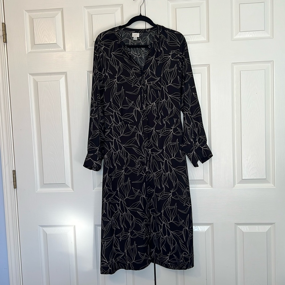 A New Day Midi Button-Down Shirt Dress